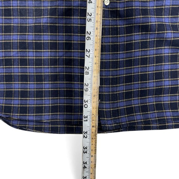Polo Ralph Lauren Blue Plaid Big Shirt Button Down Men's 2XL XXL - Picture 6 of 7